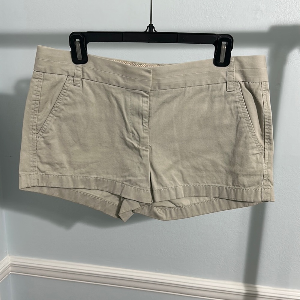 Size 8 J. Crew Chino Shorts.